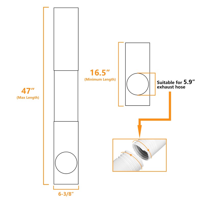 LBG Products Portable Air Conditioner Window Seal Plates Kit, Vertical