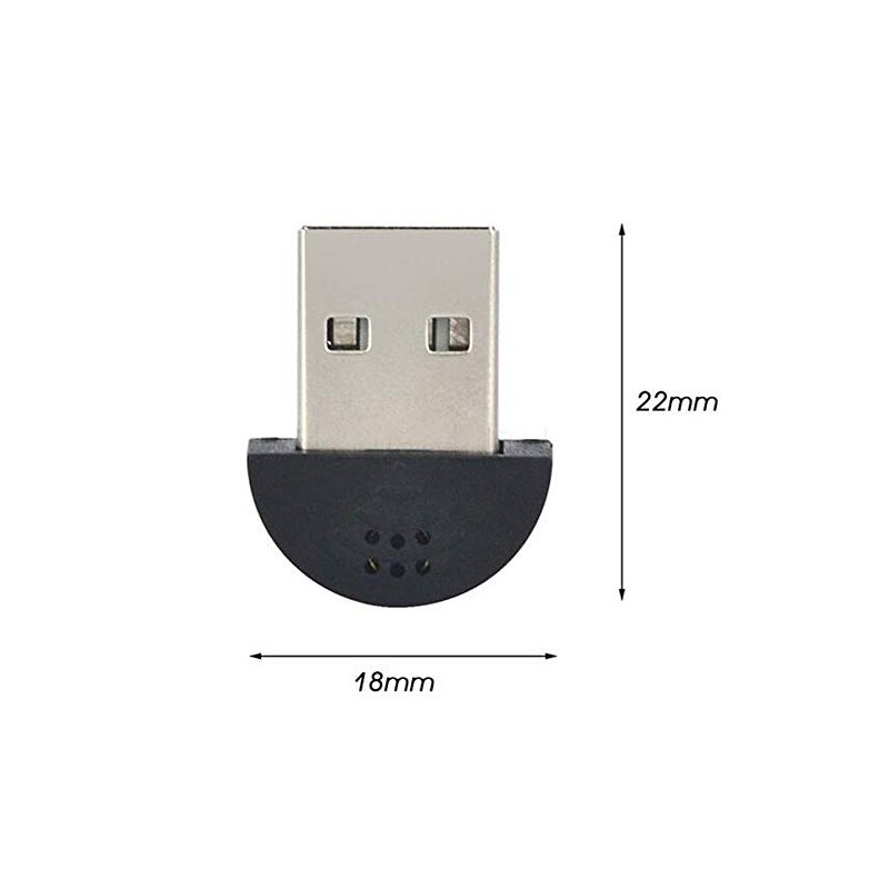 yamakuti USB Microphone, Ultra Small, Portable, Convenient for PC, Win,