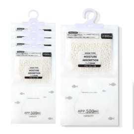 Pack of 5 Humidity Pack for Wardrobe - Dehumidifier Bags, Moisture Remover for Basements, Bedrooms and Washrooms, Highly Efficient Dehumidification, 140 g per Bag