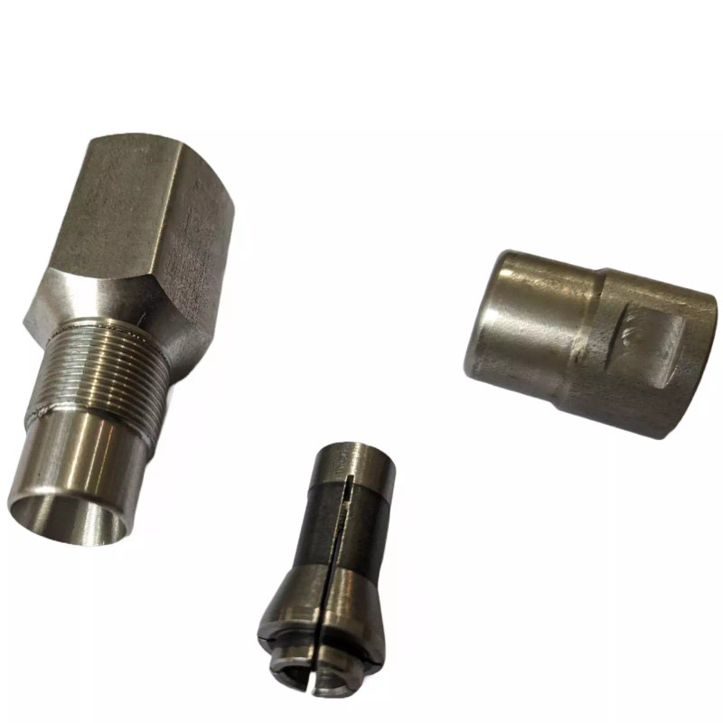 DRILAX FLAPPER ADAPTER STAINLESS STEEL 5/8 UNC Thread with 1/4"