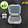 CebraBounze 48 Pcs Clear Small Plastic Storage Containers Anti Oxidation
