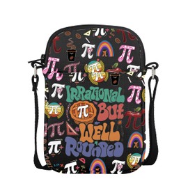 VAMSII Pi Day Merch Number Symbol Crossbody Bag Math Science Gift Happy Pi Day Gift Math Lover Club Bag (CAPiDayCross)
