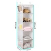 BrilliantJo 5 Shelves Hanging Closet Organizer, 2 Pack Hanging Storage