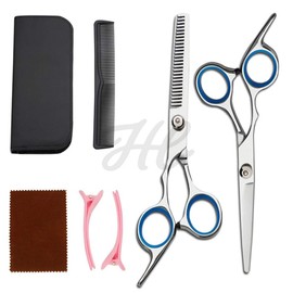 Professional haircut thinning scissors beauty scissors set for bangs home use / 전문가용 헤어컷 숱가위 미용가위 세트 앞머리 가정용
