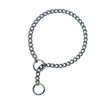 Hicost Heavy Chain Dog Metal Collars, Adjustable Weather Proof Alloy