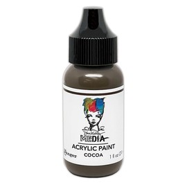 Dina Wakley Media Heavy Body Acrylic Paint 1 oz Cocoa