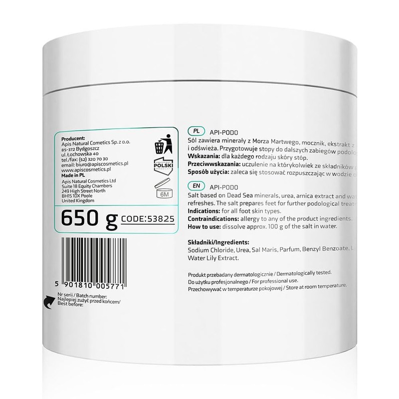 Bizzico APIS API-PODO Cleaning Scrub for Feet with Dead Sea