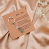 Crystal Keychain with Card, Good Luck Bead Stones Keychain Ideal