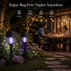Solar Bug Zapper Lights for Outdoor Use – Waterproof Dual