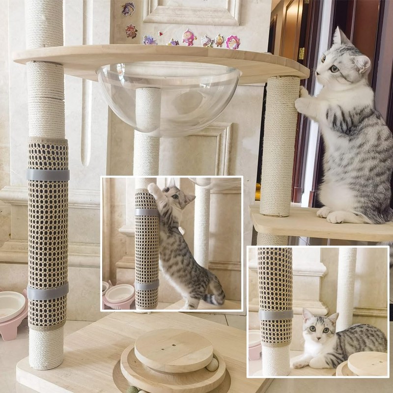 Cat Nail File Scratcher, Cat Scratch Pad Wrapped Around a