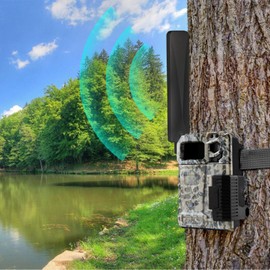 Bingfu 4G LTE Cellular Trail Camera Antenna 9dBi RP-SMA Male Antenna Compatible with 4G LTE Cellular Trail Camera Game Camera Wildlife Hunting Camera Outdoor Mobile Security Camera