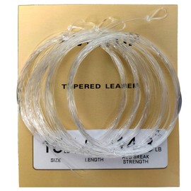 5 Pack/lot Riverruns Fly Fishing Tapered Leader Line With Knot Loop(9.0FT-1X)