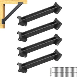 TAYORY 4 Pcs 45 Degree Angle Brackets, 4x4 Pergola Brackets Kit , for 4''x4'' Lumber (Actual: 3.6''x3.6'') , for Wooden Structures Such as Pergolas, Gazebos