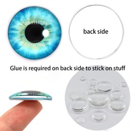 100PCS Dragon Eyes Glass Cabochon for Clay Doll Making Sculptures Props Craft DIY Findings Jewelry Making 8MM