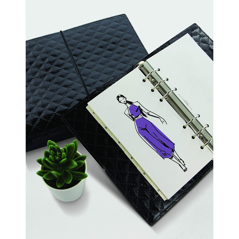 Filofax A5 Domino Luxe purple organiser