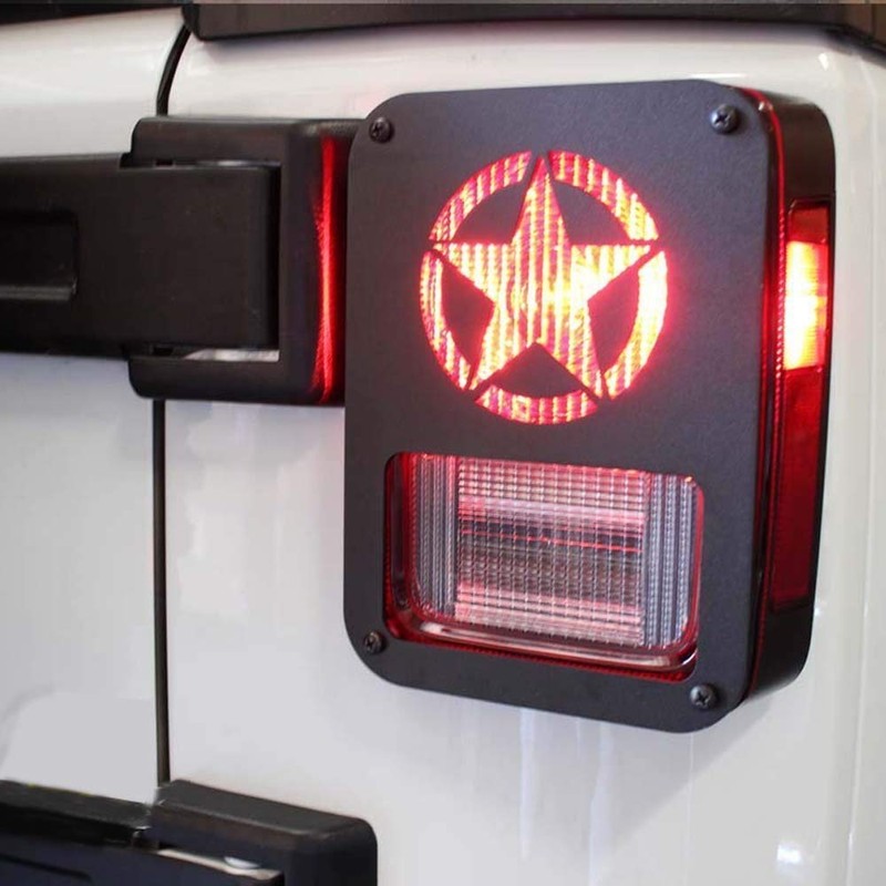 opar Cubierta Trasera de Cinco Estrellas para 2007-2017 Jeep Wrangler