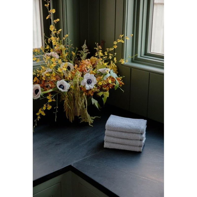 Cozy Earth Heathered Harbor Mist Washcloth