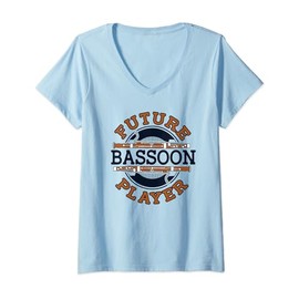 Future Bassoon Player Aerophone Music Bassoonist V-Neck T-Shirt