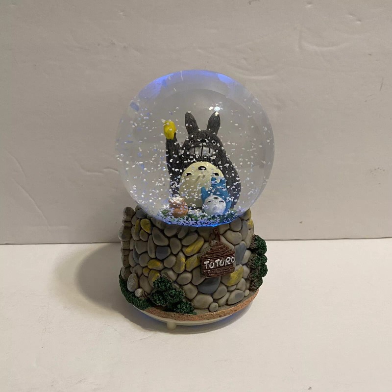 My Neighbor Totoro Snow Globe Music Statue 5”H