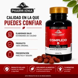 Complejo B Con Glicine Max Soja 60cps Suplemento Alimenticio                                                                                          