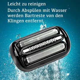 53B Scherkopf Kompatibel mit Braun Elektrorasierer Series 5 6, 53B Scherblatt für Braun Herren Rasierer S5 S6