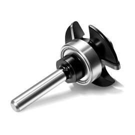 for Trex Router Bit Groove Cutter, Used for Trex Board to Work with Trex Hideaway Hidden Fasteners, 1/4" Shank Carbide Tipped Triple Wing, 3/8" Cutting Depth, 5/32" Height, Durable Precise Clean Cuts