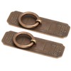 2 Sets Chinese Style Handle Single Hole Door Pull Knobs