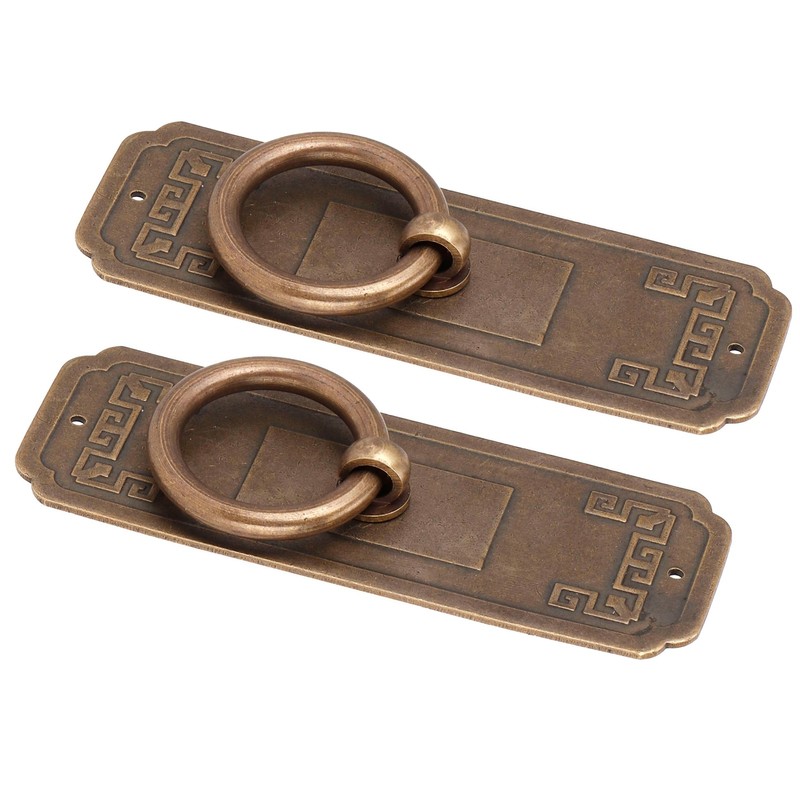 2 Sets Chinese Style Handle Single Hole Door Pull Knobs