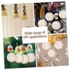 Garneck Pack of 50 Round Natural Shell Discs with Holes