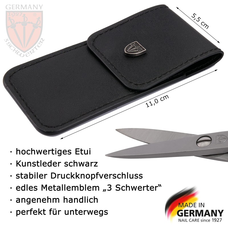 Drei Schwerter Nail Scissors, Straight Blade, Nail Scissors for Precise
