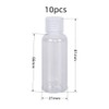Changyeah10 Pcs Flip Top Squeeze Bottle Liquid Squeeze Bottles,Travel Size
