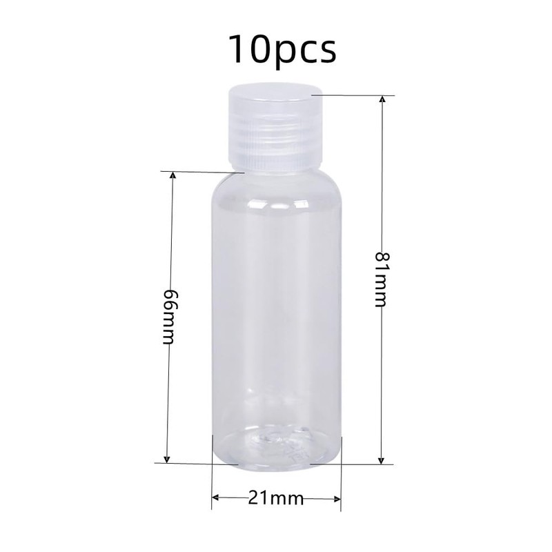 Changyeah10 Pcs Flip Top Squeeze Bottle Liquid Squeeze Bottles,Travel Size