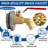 2" Drum Faucet for 55 Gallon Drum, 1" Brass Barrel