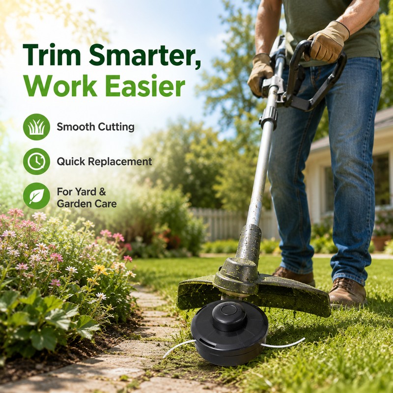 Line Trimmer Replacement Head for Lawn Care – Compatible SRM-Style