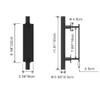 YANGHX Barn Door Handle Heavy Duty 30CM Pull and Flush