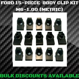 Ford Replacement 1983+ Ford Ranger Sport XLT Pick Up Truck Metric Body Clips U Nuts M6-1.00 OEM