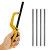 Compact Hacksaw Set Consisting of 1 Aluminum Alloy Hacksaw Frame