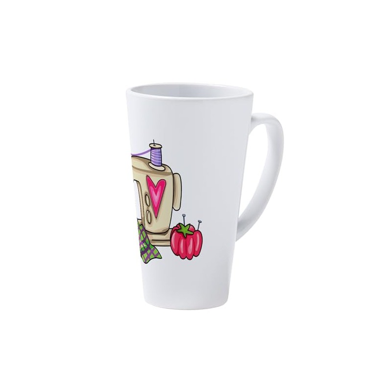 CafePress SEWING MACHINE 17 oz Latte Mug
