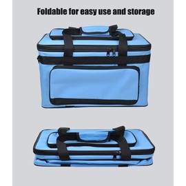 Art Supplies Organizer Bag Art Craft Tool Storage Tote Bag Art Supplies Carrying Bag Case Artist Travel Carrier Bag Waterproof Paint Box Case Foldable For Drawing Sketch Painting Large Capacity