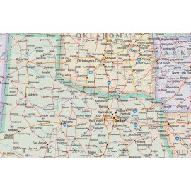 Swiftmaps United States Map US, USA Wall Map Poster Mural "Executive Edition" - Laminated, 24x36