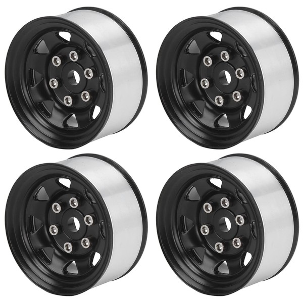 4 Pcs 1.55 Inch Universal RC Wheel Rim Hub for