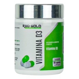Redgold Red Gold | Vitamina D3 | 60 Caps Sabor Sin Sabor