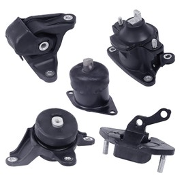 Engine Motor Mounts Set - Compatible with 2008-2012 Honda Accord 2.4L, 2009-2013 Acura TSX 2.4L A4561 A4565 A4570 A4572 A4584 Set of 5