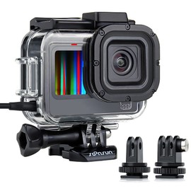 SOONSUN Skeleton Protective Case for GoPro Hero 12 11 10 9 Black, Side Open Wire Connectable Frame Cage Housing Shell with 2 Cold Shoe Mount for Mic and Led Light for GoPro Hero 9/10/11/12 Camera