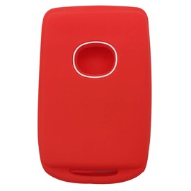 2Pcs Smart Key Fob Cover Case Protector Fit for 2021 2020 2019 Mazda 3 CX-30 CX-5 CX-9 Mazda 6 WAZSKE11D01 Keyless Entry Remote Fob Skin Jacket Bag Holder (1 Black with Red + 1 Red)