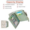 BAYITIONE Small Wallets for Women Leather Bifold Zipper Pocket Wallet
