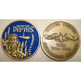 NAVY SUBMARINE SERVICE PRIDE RUNS DEEP CHALLENGE COIN