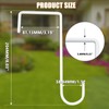 Uenhoy 8 Pack Vinyl Fence Hooks 3 x 8 Inches,