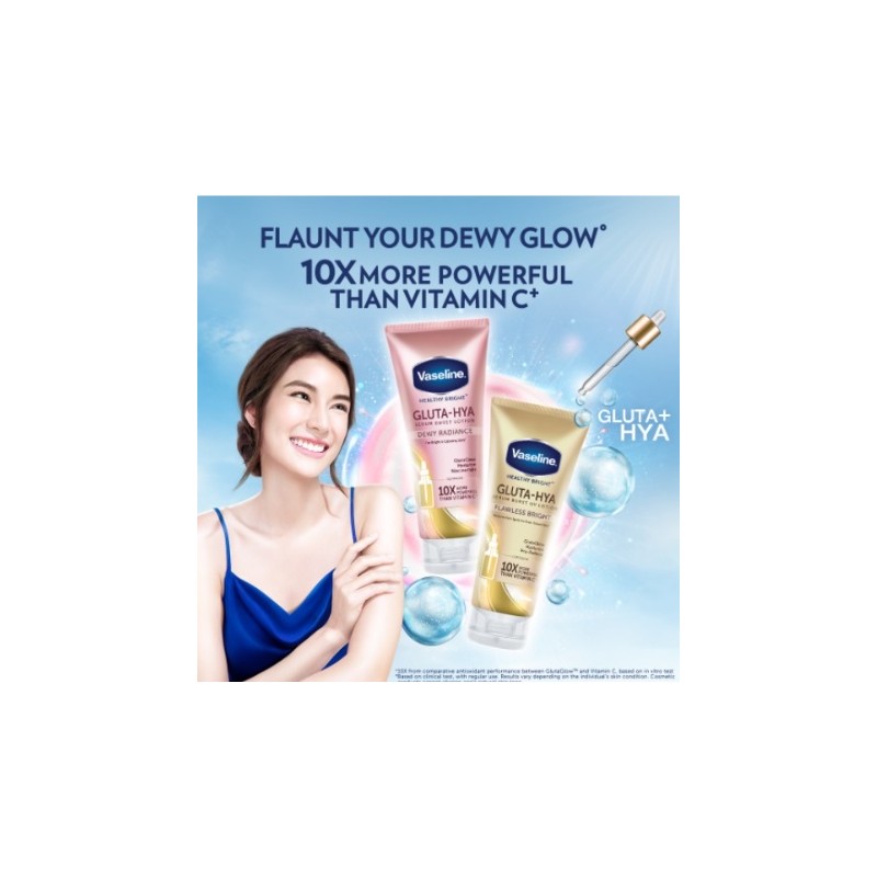 Vaseline Healthy Bright Gluta-Hya Serum Burst Lotion 30ml / 70ml