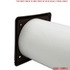 Kair Brown Louvred Grille 155mm External Dimension with Round 125mm